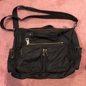 Gap Nylon crossbody and top handle black bag